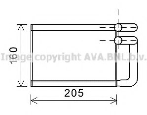 PRASCO KA6197 Heat Exchanger, interior heating